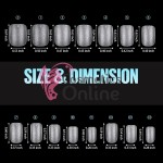 Tipsuri 240 bucati Mate Dizolvabile Transparente Cod TPS102AA Patrate scurte